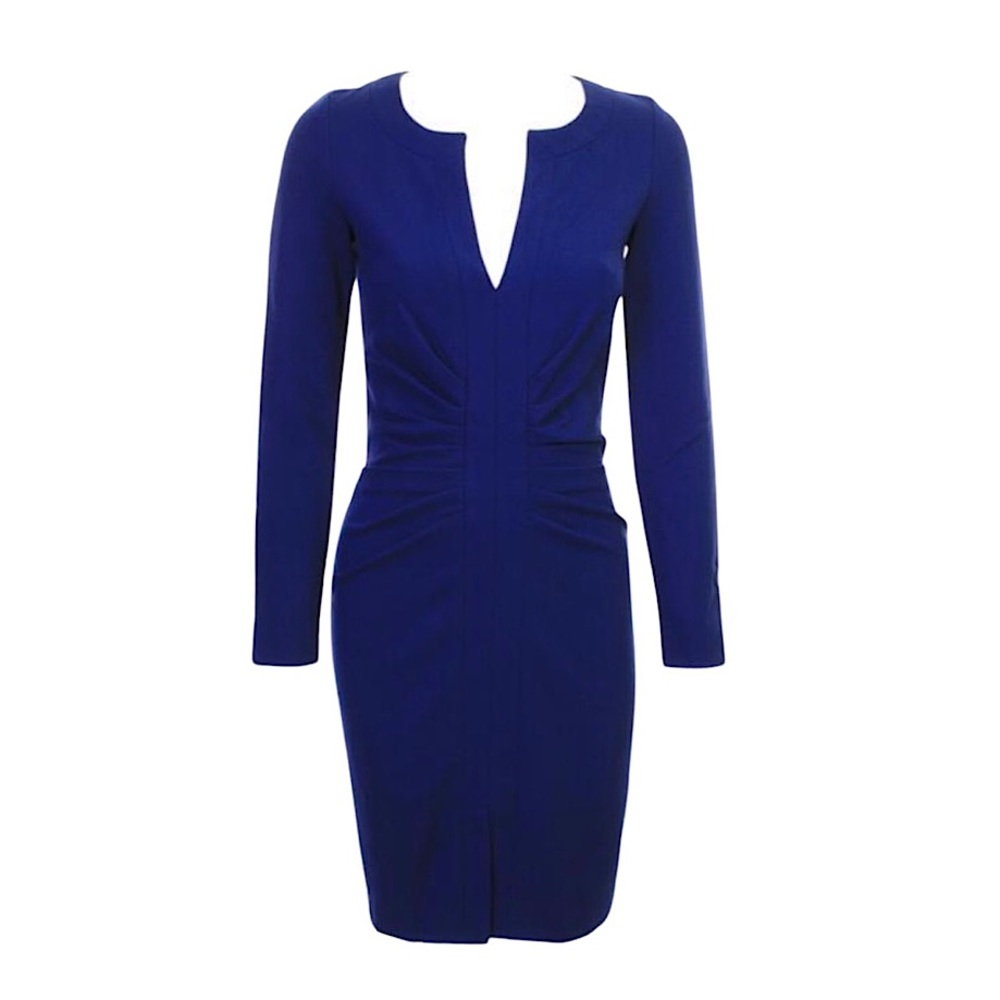 Issa London Blue Long Sleeve Short Dress Size 10
